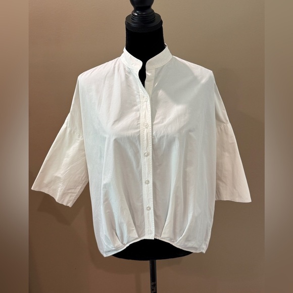 Women’s KAL REIMAN Pleat hem white kimono- Size XS - Picture 5 of 9